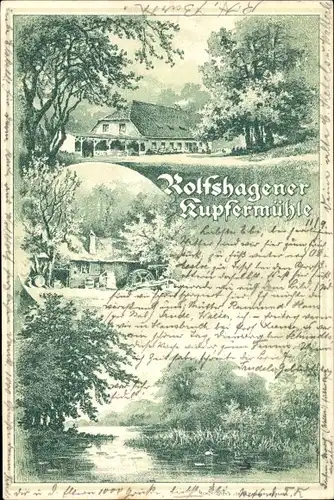 Ak Rohlfshagen Rümpel Schleswig Holstein, Kupfermühle