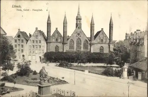 Ak Hansestadt Lübeck, Heil. Geist Hospital