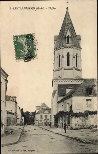 Ak Saint Rémy la Varenne Maine et Loire, L'Eglise