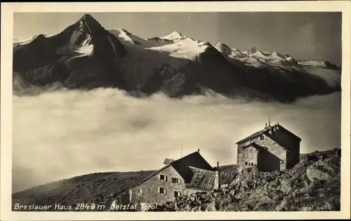 Ak Vent Sölden in Tirol, Breslauer Haus, Breslauer Hütte