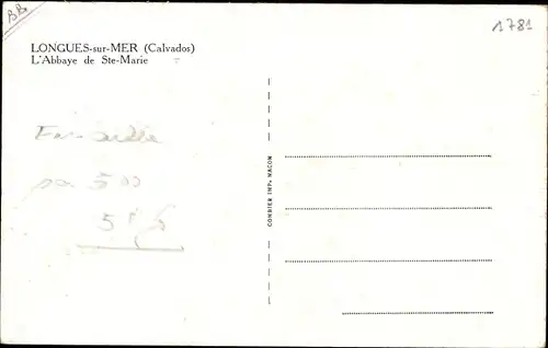 Ak Longues sur Mer Calvados, L'Abbaye de Sainte Marie