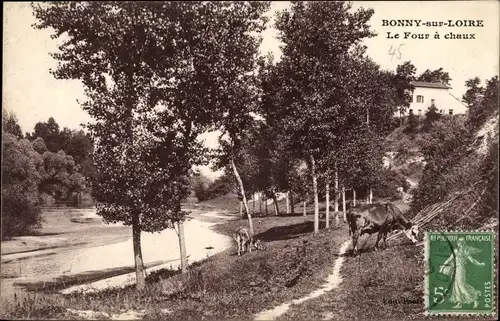 Ak Bonny sur Loire Loiret, Le Four a chaux