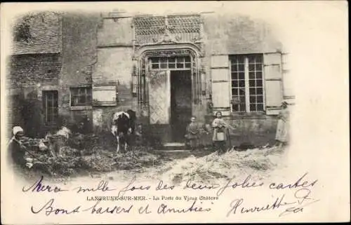 Ak Langrune sur Mer Calvados, La Poste du Vieux Chateau