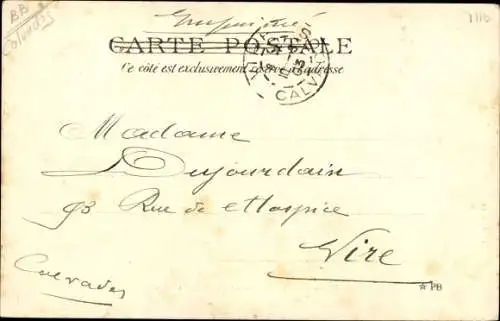 Ak Longues Calvados, Les Falaises, La Descente a la Mer