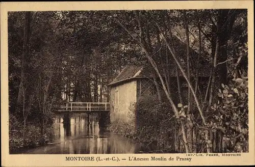 Ak Montoire Loir et Cher, L'Ancien Moulin de Prazay