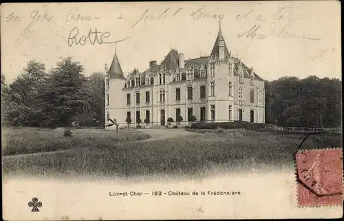 Ak Le Temple Loir et Cher, Chateau de la Fredonniere