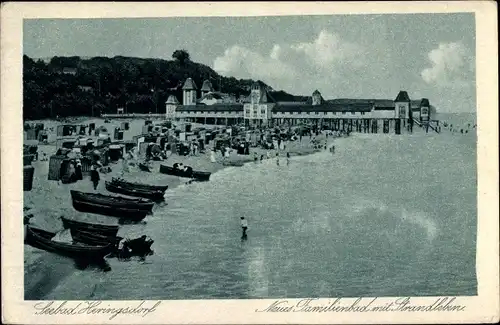 Ak Ostseebad Heringsdorf Usedom, Strandleben, Familienbad