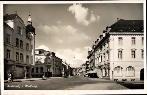 Ak Schleswig an der Schlei, Stadtweg, Kreissparkasse