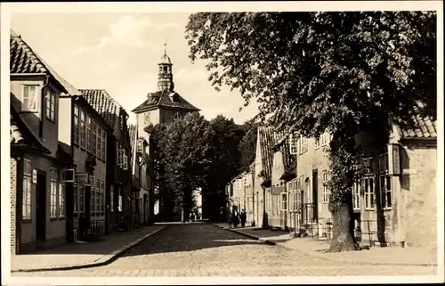 Ak Rendsburg in Schleswig Holstein, Lilienstraße, Garnisonkirche