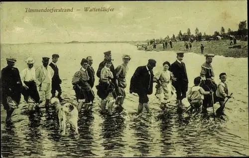 Ak Ostseebad Timmendorfer Strand, Wattenläufer