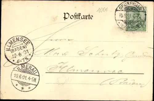 Passepartout Ak Berlin Wilmersdorf Grunewald, Cafe Grunewald