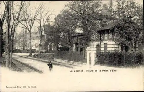 Ak Le Vesinet Yvelines, Route de la Prise d'Eau