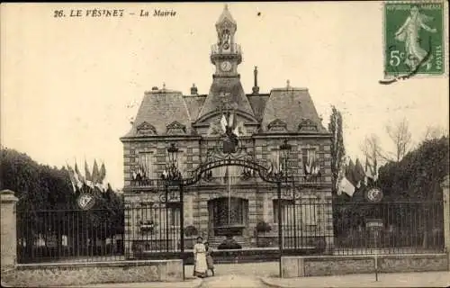 Ak Le Vesinet Yvelines, La Mairie
