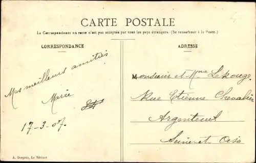 Ak Le Vesinet Yvelines, Perspective du Champ Courses