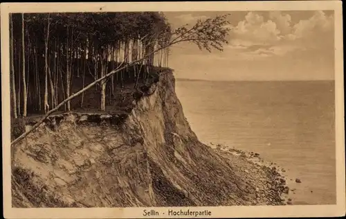 Ak Ostseebad Sellin auf Rügen, Hochuferpartie