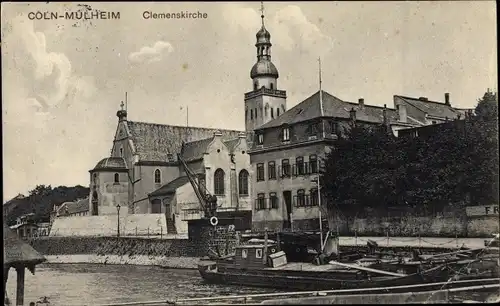 Ak Mülheim Köln am Rhein, Clemenskirche