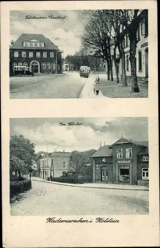 Ak Hademarschen in Holstein, Feldhusens Gasthof, Im Kloster