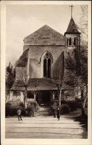 Ak Gennes sur Loire Maine et Loire, L'Eglise St. Veterin et son auvent