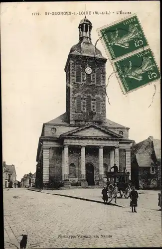 Ak Saint Georges sur Loire Maine-et-Loire, L'Eglise