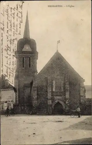 Ak Brissarthe Maine et Loire, L'Eglise