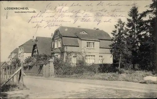 Ak Lüdenscheid im Märkischen Kreis, Sachsenstraße