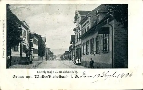 Ak Waldmichelbach Wald Michelbach im Odenwald Hessen, Ludwigstraße