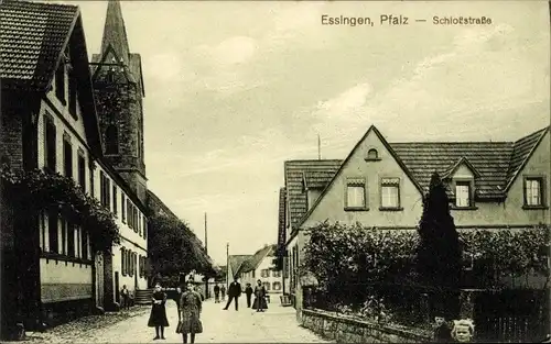 Ak Essingen Pfalz, Schloßstraße