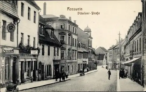 Ak Roßwein in Sachsen, Döbelner Straße