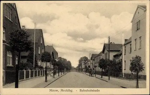 Ak Mirow Mecklenburgische Seenplatte, Bahnhofstraße