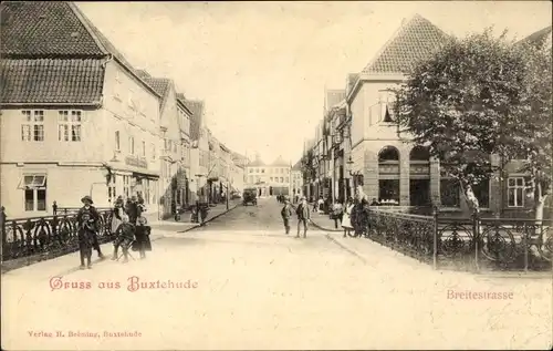 Ak Buxtehude in Niedersachsen, Breitestraße