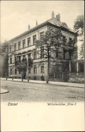 Ak Kassel in Hessen, Wilhelmshöher Allee 2, Wohnhaus, Außenansicht von der Straße