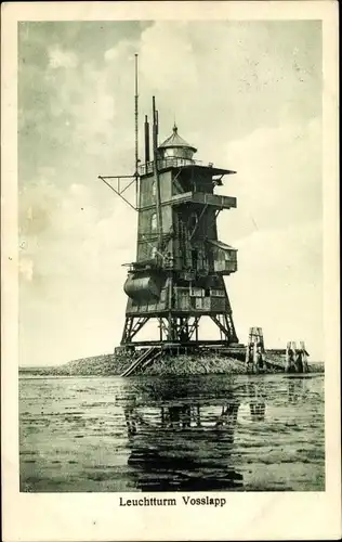 Ak Voslapp Wilhelmshaven in Niedersachsen, Leuchtturm