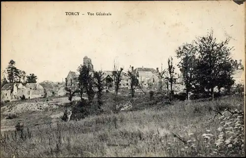 Ak Torcy Seine et Marne, Vue Generale