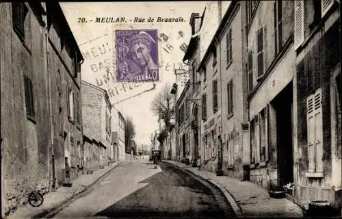 Ak Meulan Yvelines, Rue de Beauvais