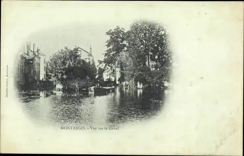 Ak Montargis Loiret, Vue sur le Canal