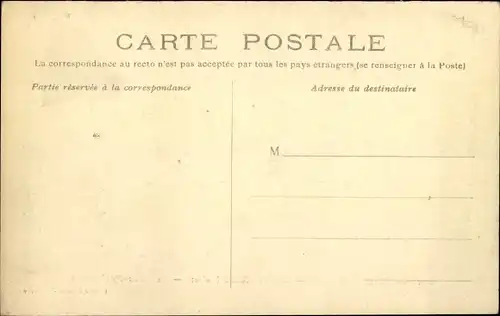 Ak Montargis Loiret, La Sous Prefecture, Crue du 20 Janvier 1910