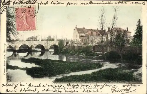 Ak Montargis Loiret, Pont de la Chaussee