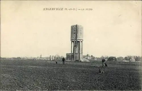 Ak Angerville Essonne, Le Puits