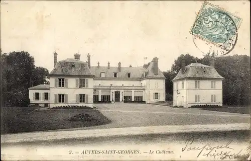 Ak Auvers Saint Georges Essonne, Le Chateau