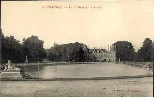 Ak Courances Essonne, Le Chateau, Le Miroir