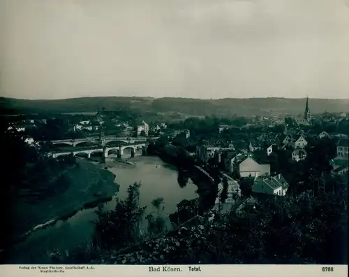 Foto Bad Kösen Naumburg an der Saale, Gesamtansicht aus der Vogelschau