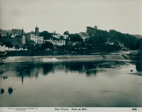 Foto Bad Kösen Naumburg an der Saale, Partie am Wehr