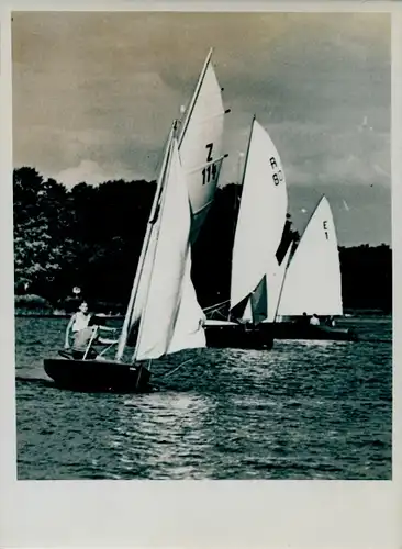 Foto Segelregatta 1954, Segelboote