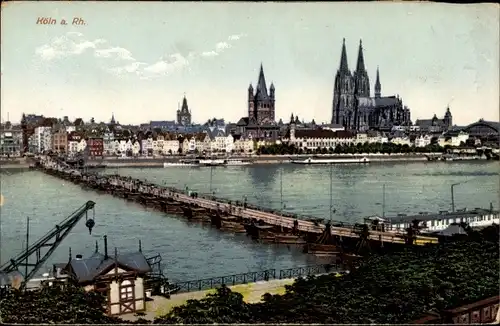 Ak Köln am Rhein, Panorama