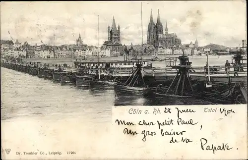 Ak Köln am Rhein, Panorama