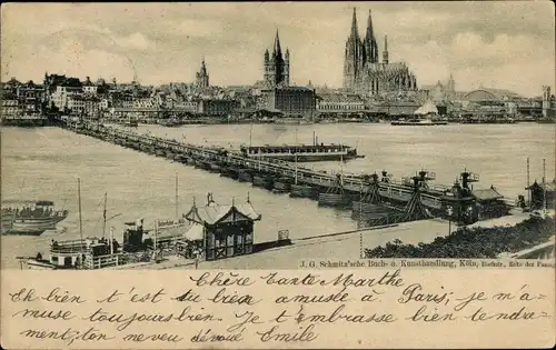 Ak Köln am Rhein, Panorama