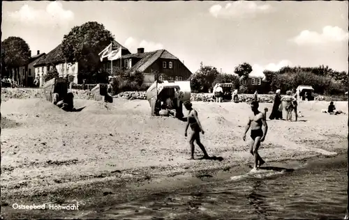 Ak Hohwacht an der Ostsee, Strandleben