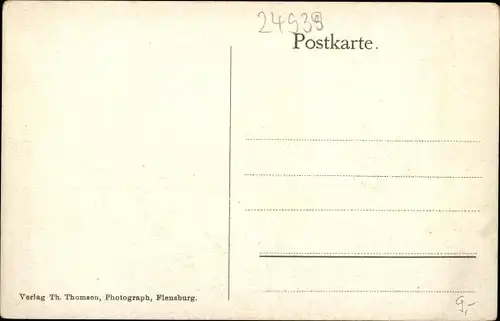 Ak Flensburg in Schleswig Holstein, Marienhölzung, Eingang