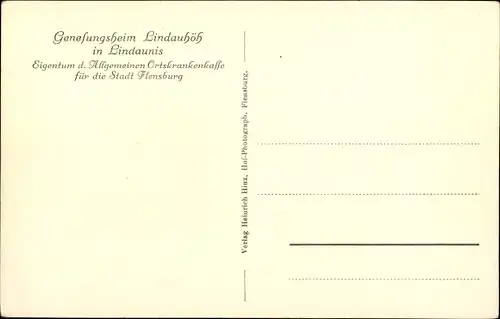 Ak Lindaunis Boren an der Schlei, Genesungsheim Lindauhöh, Wirtschaftsgebäude