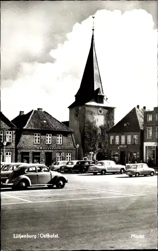 Ak Lütjenburg in Holstein, Marktplatz